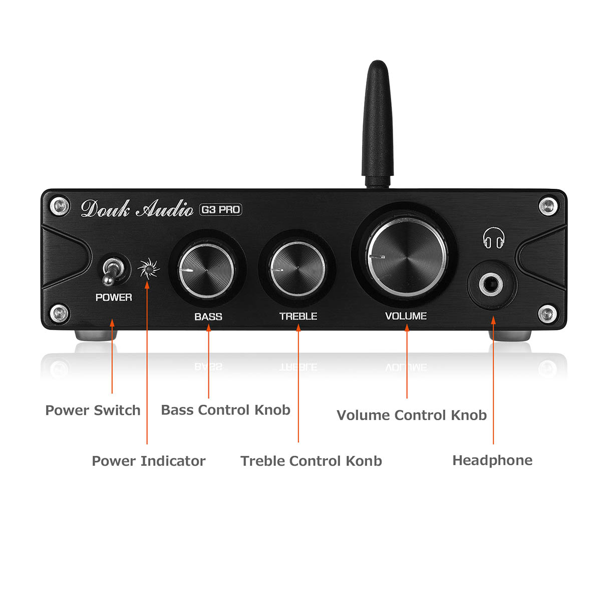 Douk Audio G3 PRO 200W Bluetooth 5.0 ステレオ パワーアンプ