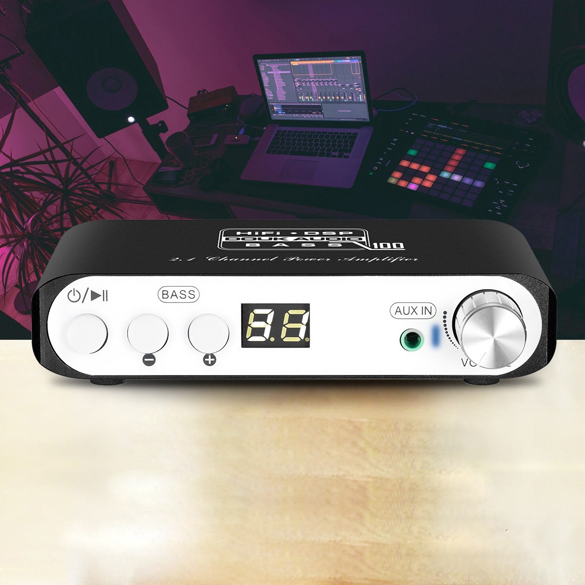 Douk Audio Q100 2.1チャンネル 重低音 高音質 サブウーファー 