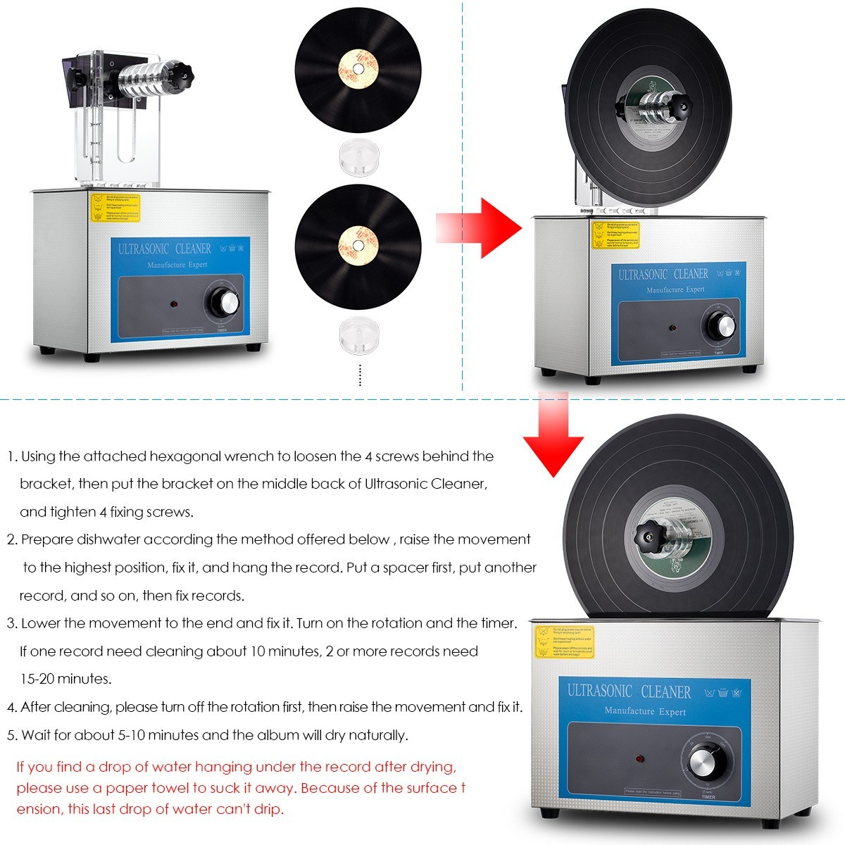 Nobsound 超音波クリーナー LPレコード リフト可能 超音波洗浄機 ディープクリーニング : sp086-jp : Nobsound - 通販  - Yahoo!ショッピング