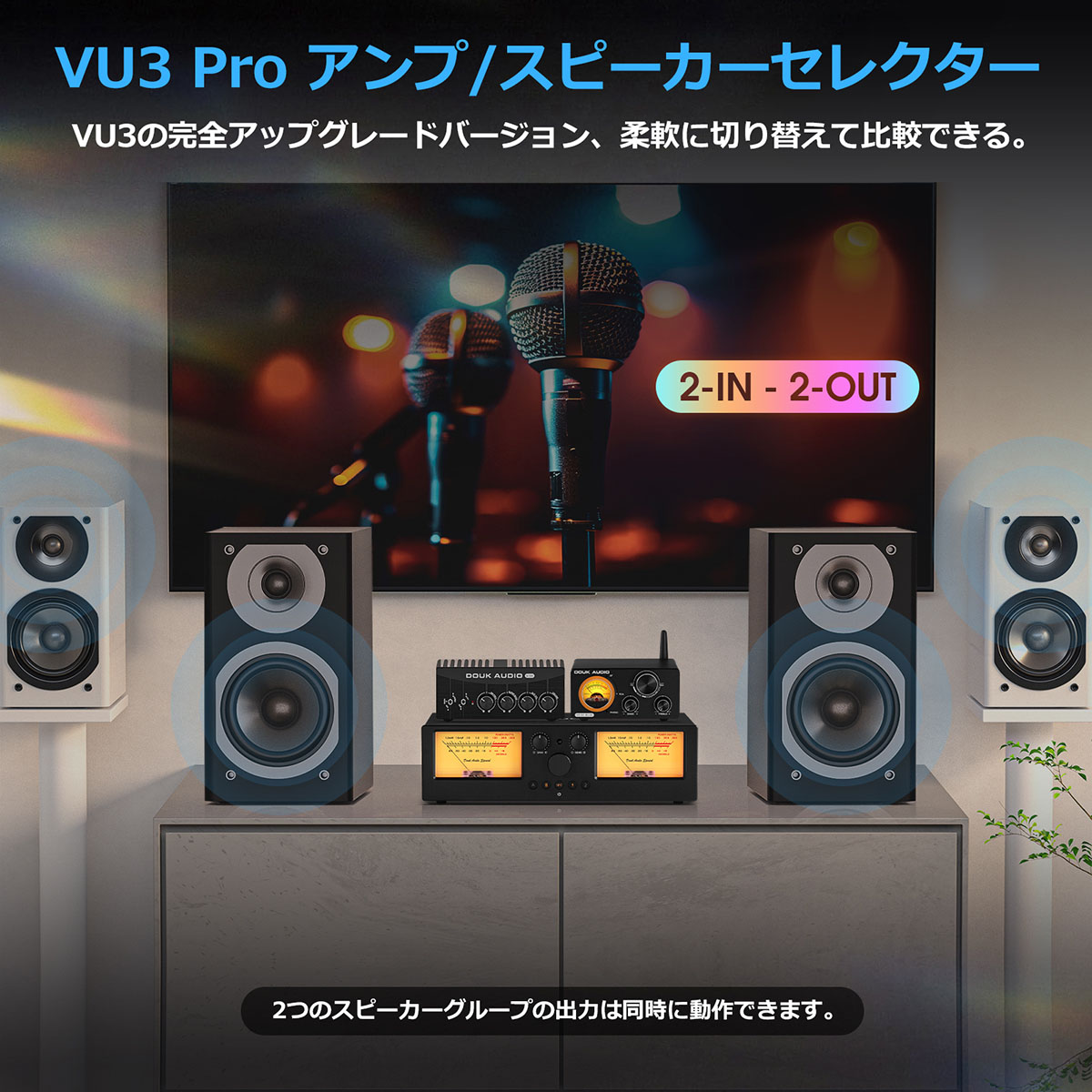 Douk Audio VU3PRO ビジュアルメーター オーディオアンプ/スピーカーセレクター 2-IN-2-OUT スイッチボックス :  xx-vu3pro-y : Nobsound - 通販 - Yahoo!ショッピング