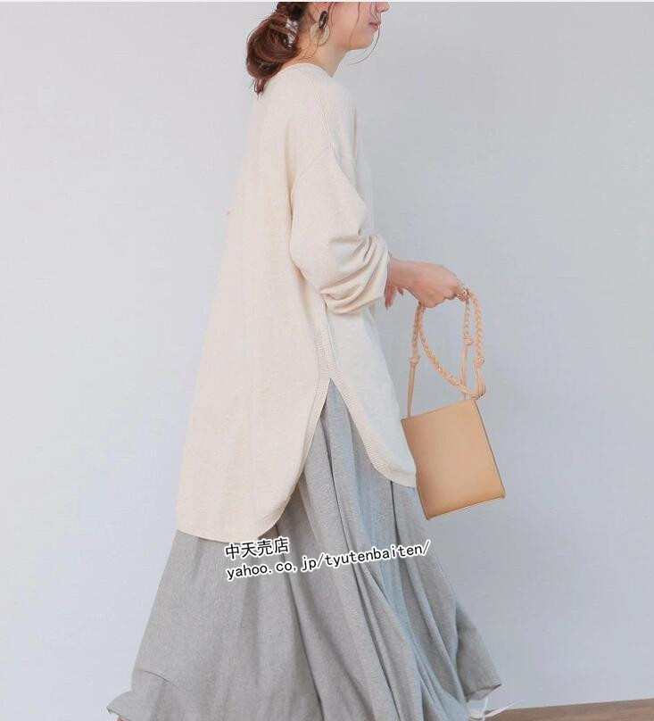 マキシスカート ロングスカート レディース 3色 ゆったり フレア