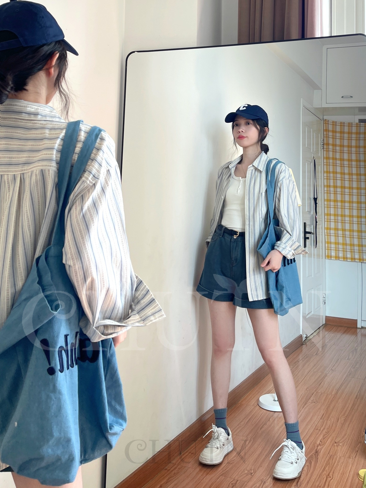シャツ ブラウス レディース UVカットシャツ ストライプ 長袖トップス