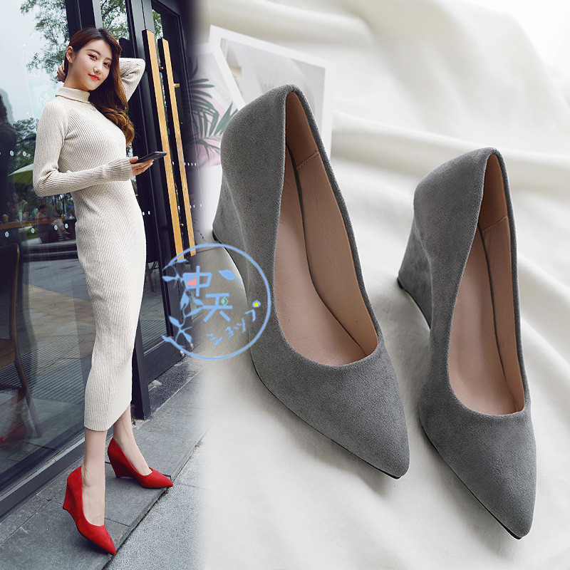 パンプス オフィス ウェッジソールパンプス 入学式 卒業式 歩きやすい