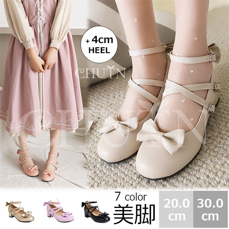お出かけにもぴったり！脚長ロリータストラップヒール 楽天市場】【SALE】 レディース 靴 パンプス ストラップ おでこ
