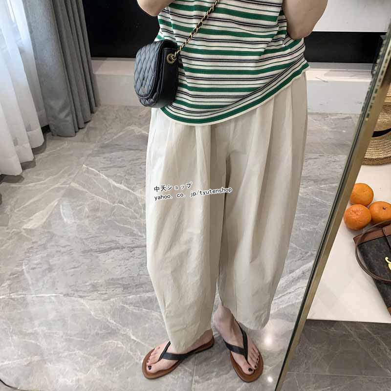 夏秋にぴったり♪シンプルロングパンツ 普段もお出かけにも最適！ 楽天市場】ワイドパンツ レディース 春 夏 春夏 黒 白 パンツ