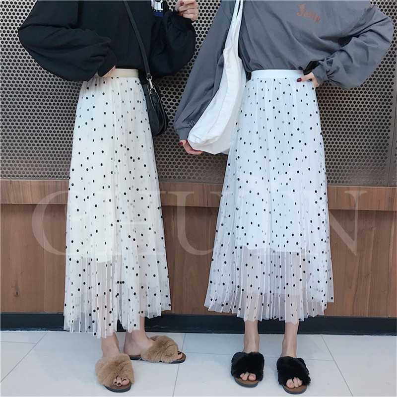 Amazon.co.jp: [THLD] チュールスカート レディース 夏 ドット