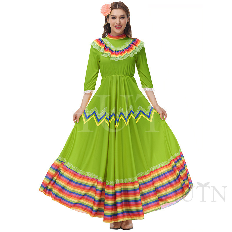 ダンス衣装ハロウィン 大人 仮装虹色 ハロウィンコスプレ 2点セット