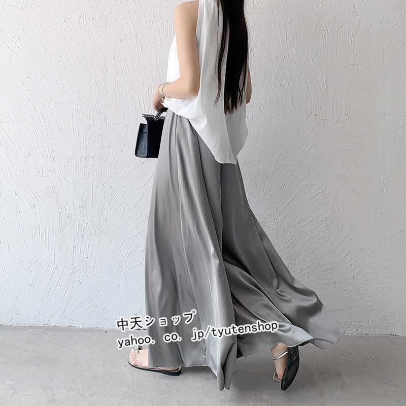 新品　heve サテンガウチョパンツ　36 fit=scale-down,w=1200
