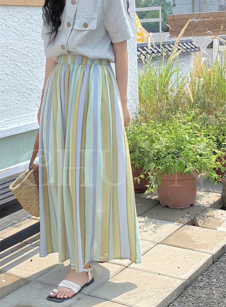 ロングスカート マキシ丈 スカート プリントスカート レディース 春夏