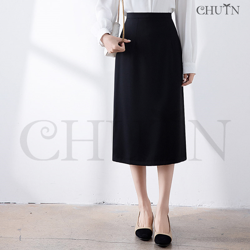 タイトスカート膝丈スカート ボトムスレディース ハイウエストスカート