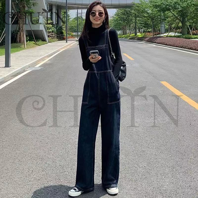 CHUTN お洒落サロペット パンツレディース オールインワン