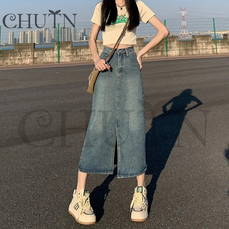 デニムタイトスカート✨スリット入りお洒落セクシーデザイン年中コーデ 楽天市場】スリット入り レデイース スカート ボトムス デニム