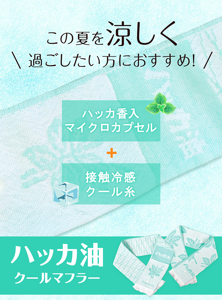 保冷剤付きハッカ油タオル