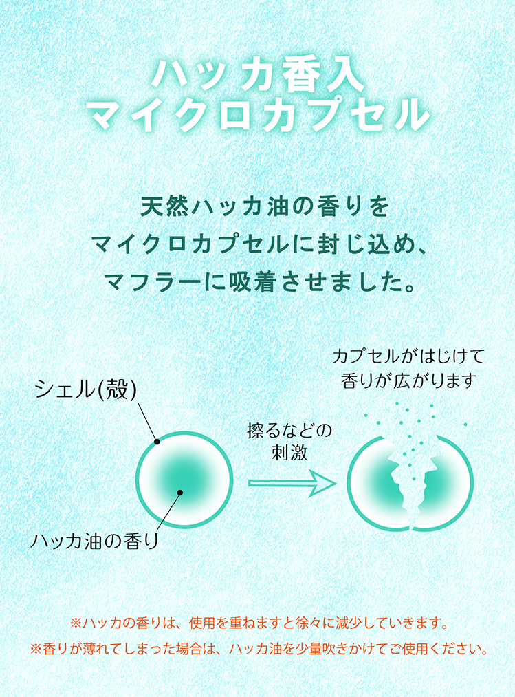 保冷剤付きハッカ油タオル