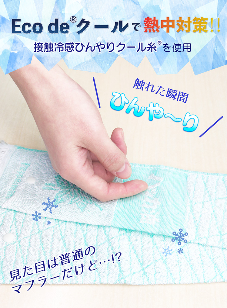 保冷剤付きハッカ油タオル