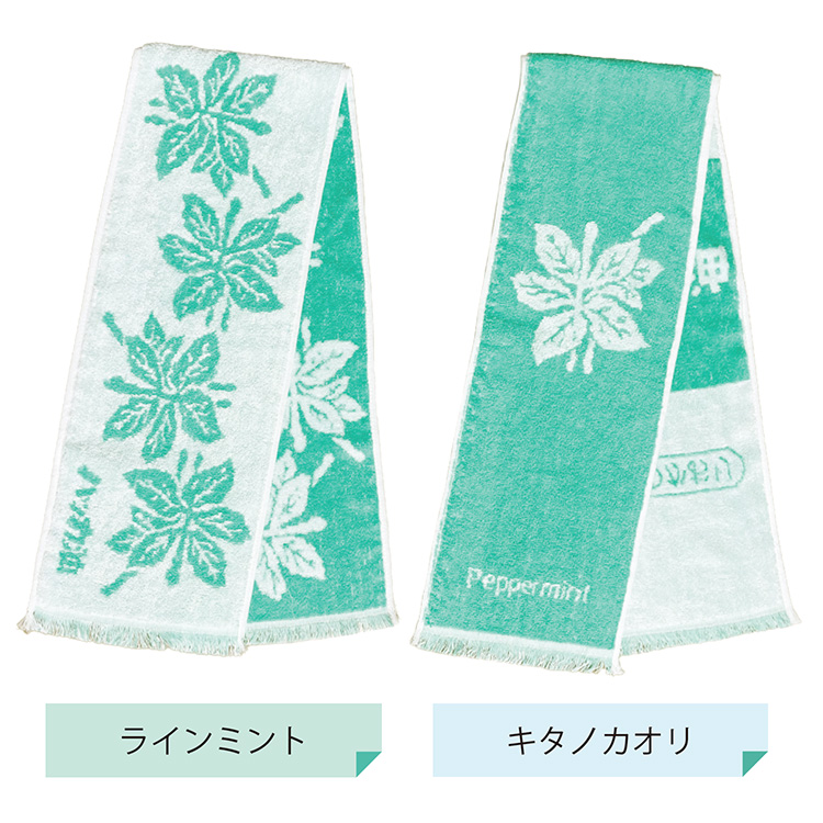 ハッカ油パイルタオル