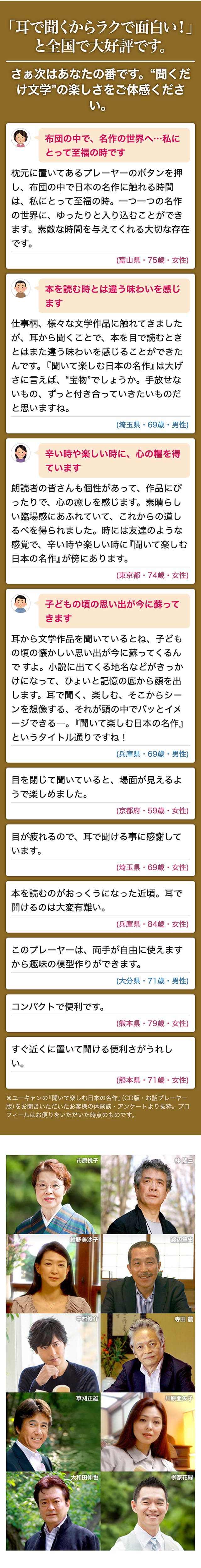 聞いて楽しむ日本の名作 どこでもお話プレーヤー 