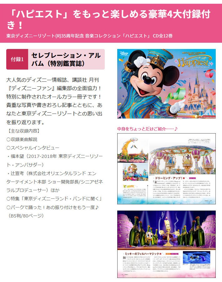 Cd全12巻 Cd全12巻 東京ディズニーリゾート R 35周年記念 音楽コレクション Happiest ハピエスト