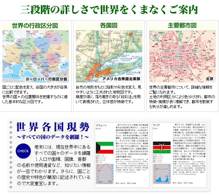 世界大地図 全2巻