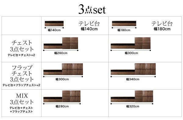 リビングボードが選べるテレビ台シリーズ TV-line テレビライン 2点