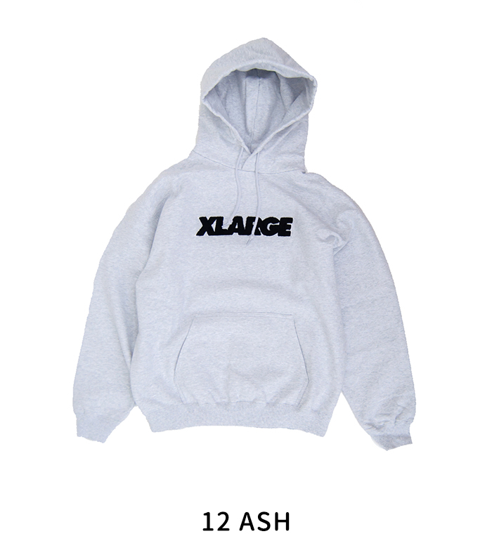 XLARGE エクストララージ メンズ スタンダードロゴ フーデッドスウェットシャツ(101233012007)(2023FW)