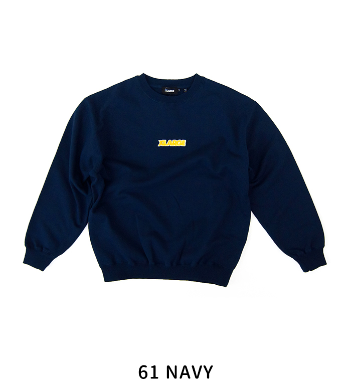 【人気ショップが最安値挑戦！】 XLARGE メンズトレーナー（色：ネイビー系）｜トップス トップス