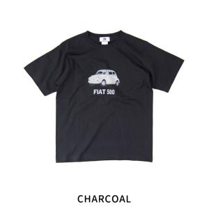 FIAT フィアット ユニセックス フィアット500 カラフルプリントTシャツ(2301FT01-5...