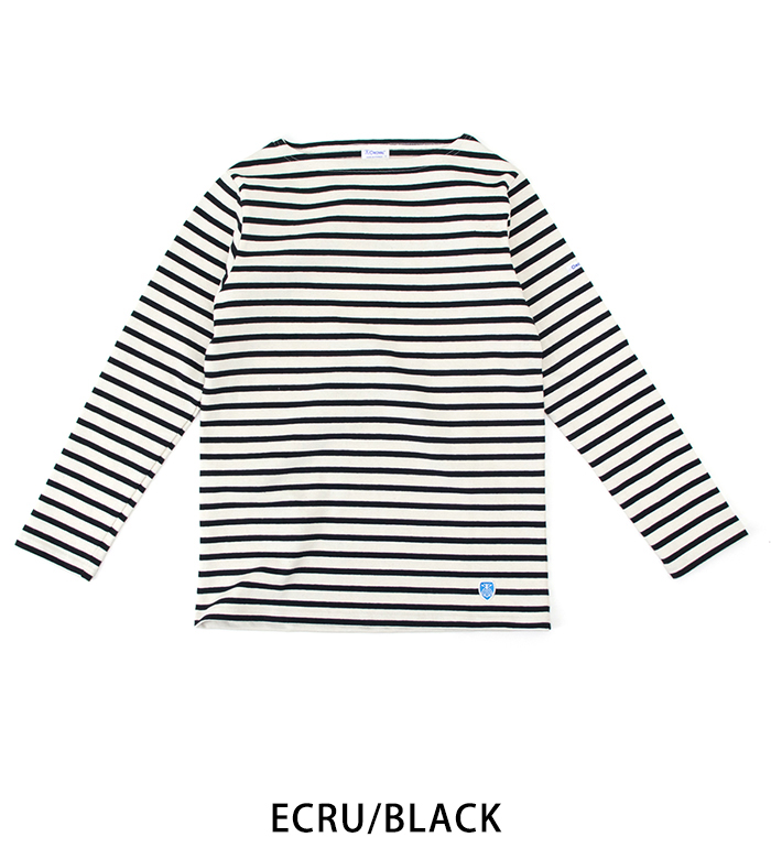 ORCIVAL オーシバル レディース COTTON LOURD STRIPE バスクシャツ L/S(B211)(BASIC)｜u-oak｜02