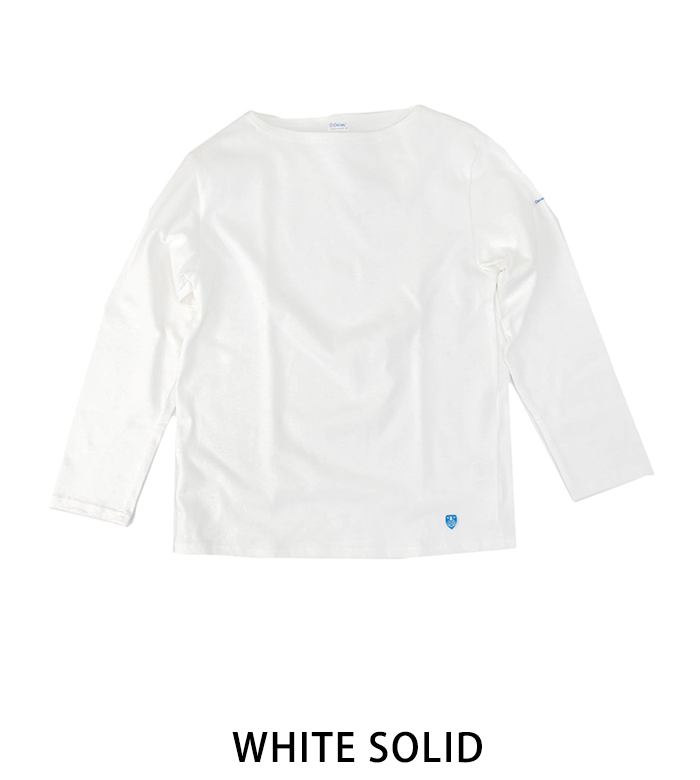 ORCIVAL オーシバル メンズ COTTON LOURD SOLID バスクシャツ L/S(B2...