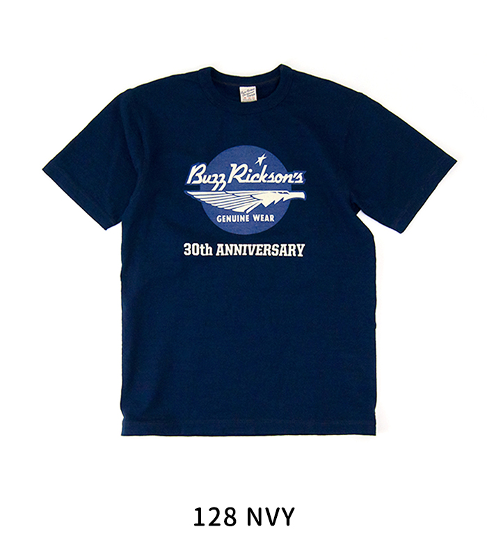 BUZZ RICKSON'S バズリクソンズ メンズ スラブヤーンTシャツ 30th ANNIVERSARY(BR79194)(2023SS)｜u-oak｜03