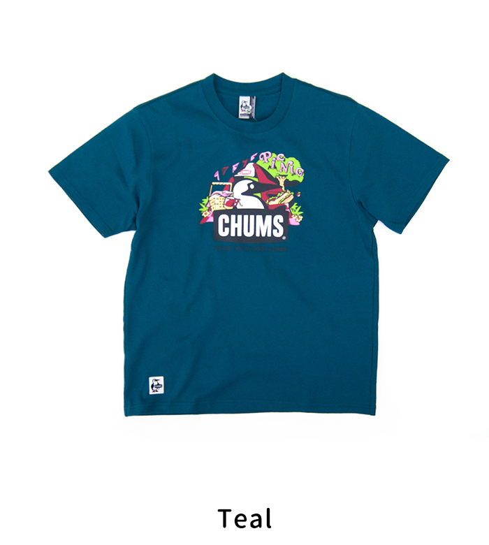 CHUMS メンズ ピクニックブービーTシャツ(CH01-2347)(2024SS) チャムス