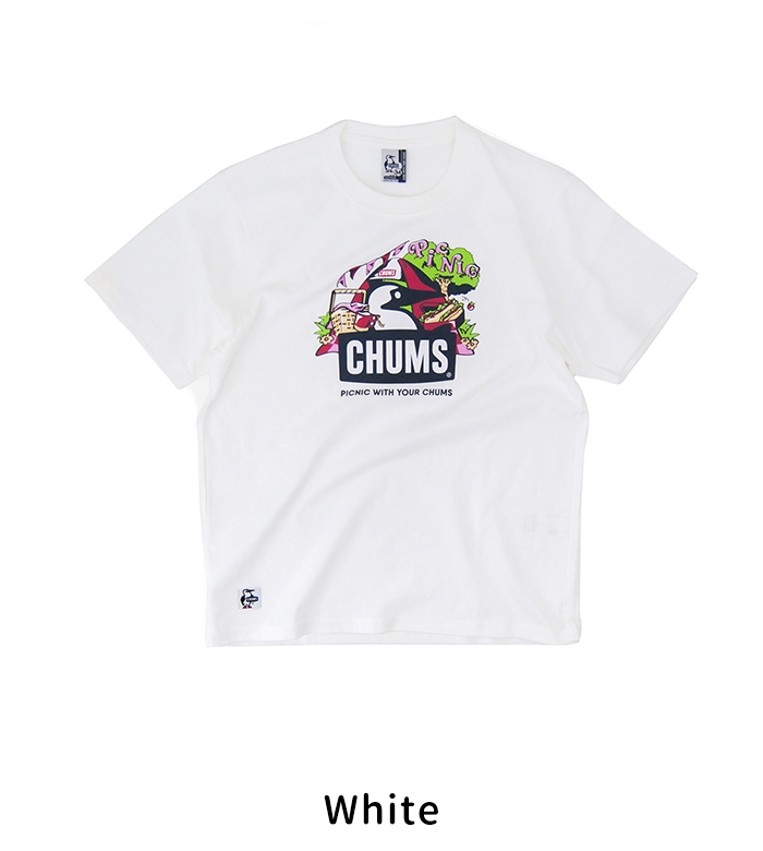 CHUMS チャムス メンズ ピクニックブービーTシャツ(CH01-2347)(2024SS)