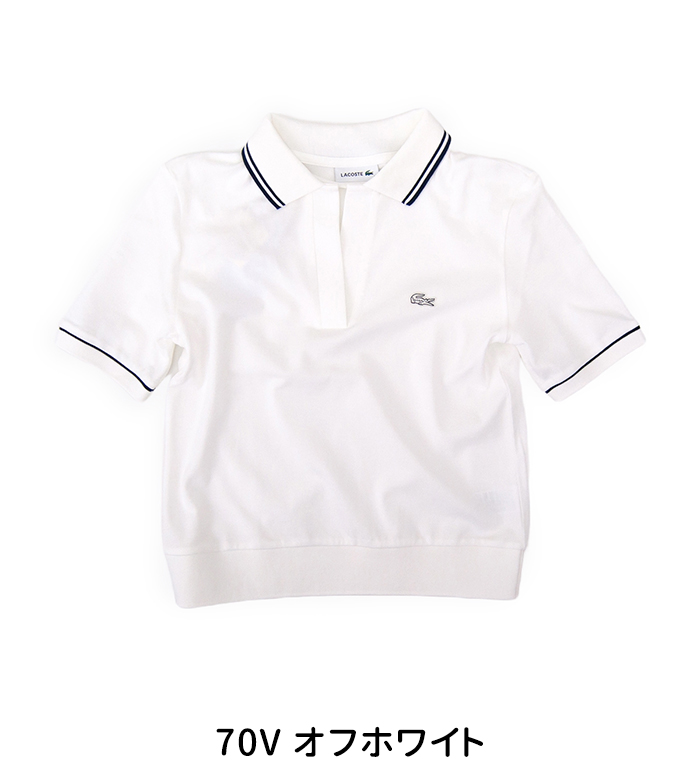 LACOSTE ラコステ レディース スキッパーネックポロシャツ