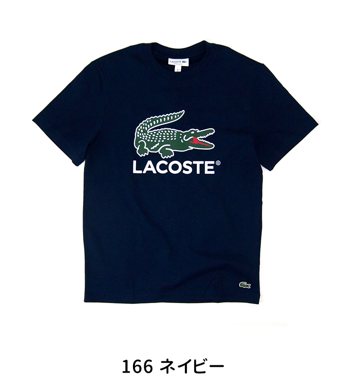 LACOSTE メンズ ワニロゴグラフィックプリントTシャツ(TH6396-99)(2024SS) ...