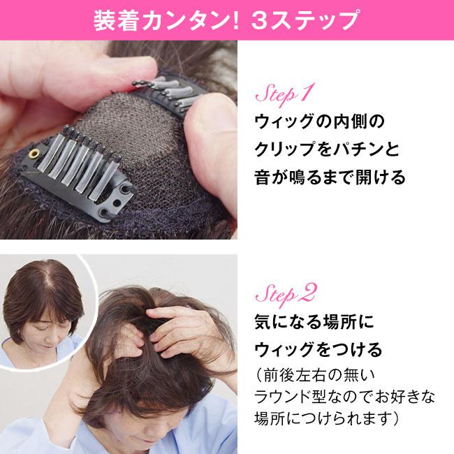 銀座サロン KAZUEウィッグ ラウンドポイントウィッグ - ダーク