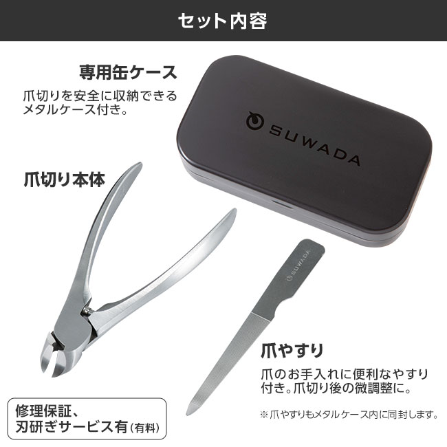 【新品未使用】SUWADA つめ切り クラシックL 諏訪田製作所　 燕三条 SUWADA つめ切り クラシックL 高品質メタルケース