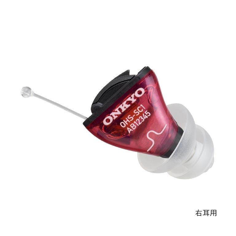 ONKYO リモコン付き耳穴型デジタル補聴器 OHS-SC1 片耳 小型軽量