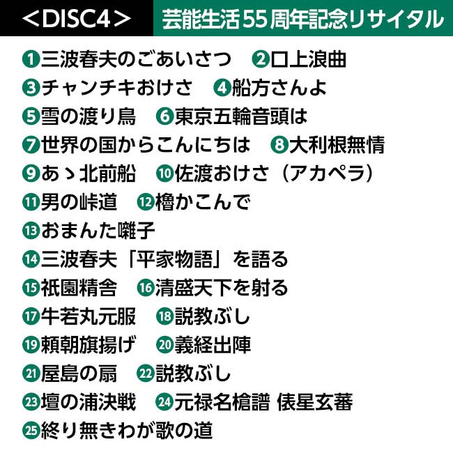 決定版 三波春夫 映像集 DVD 4枚組 - 三波 春夫 NHK 紅白歌合戦 歌謡浪曲 元禄名槍譜 俵星玄蕃 演歌 歌謡曲 ビッグショー 歌謡ステージ 特典映像 DVD 元禄名槍譜 俵星玄蕃