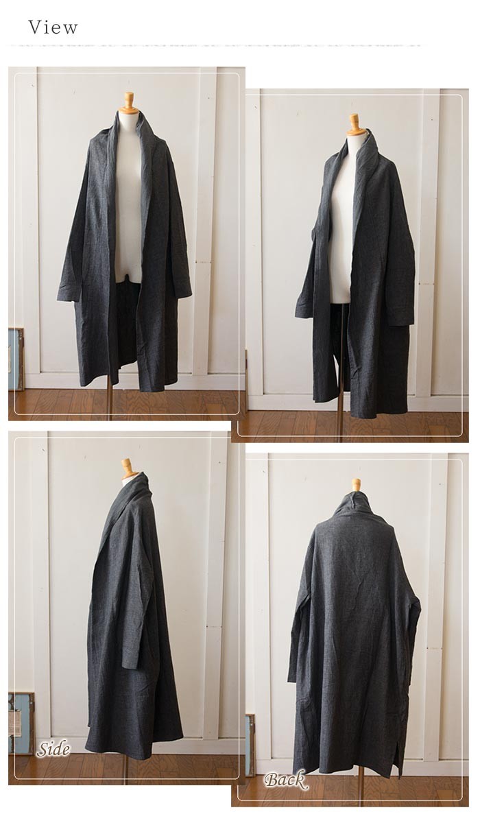 mame ☆ 18AW ロングカーディガン zootie（ズーティー） カーディガン コットンリネン トッパーロング