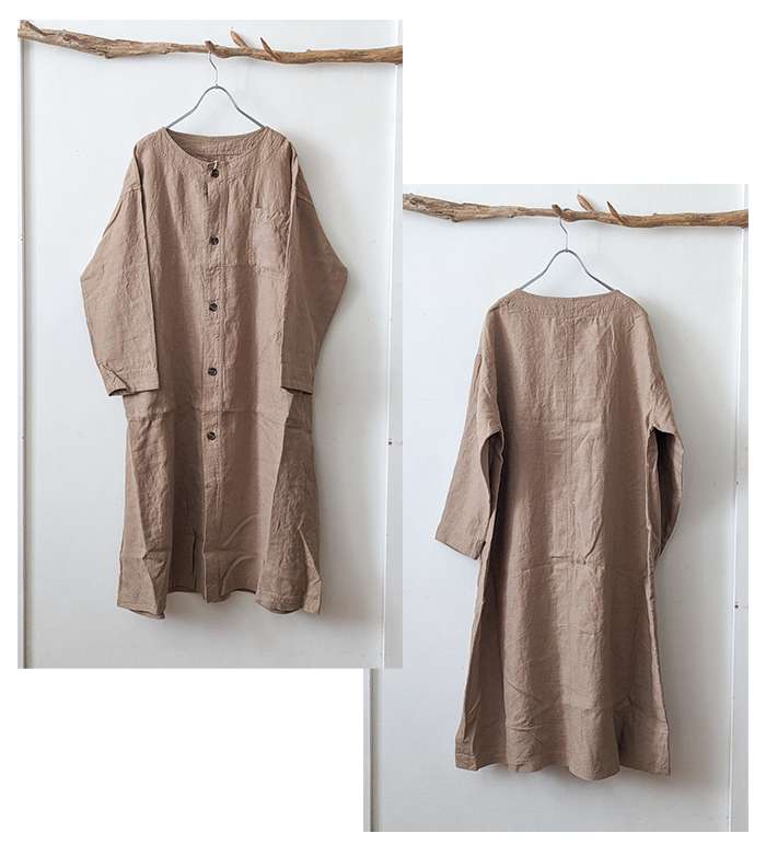 co;ill セール20％ coill nine コイルナイン リネンロングワンピース