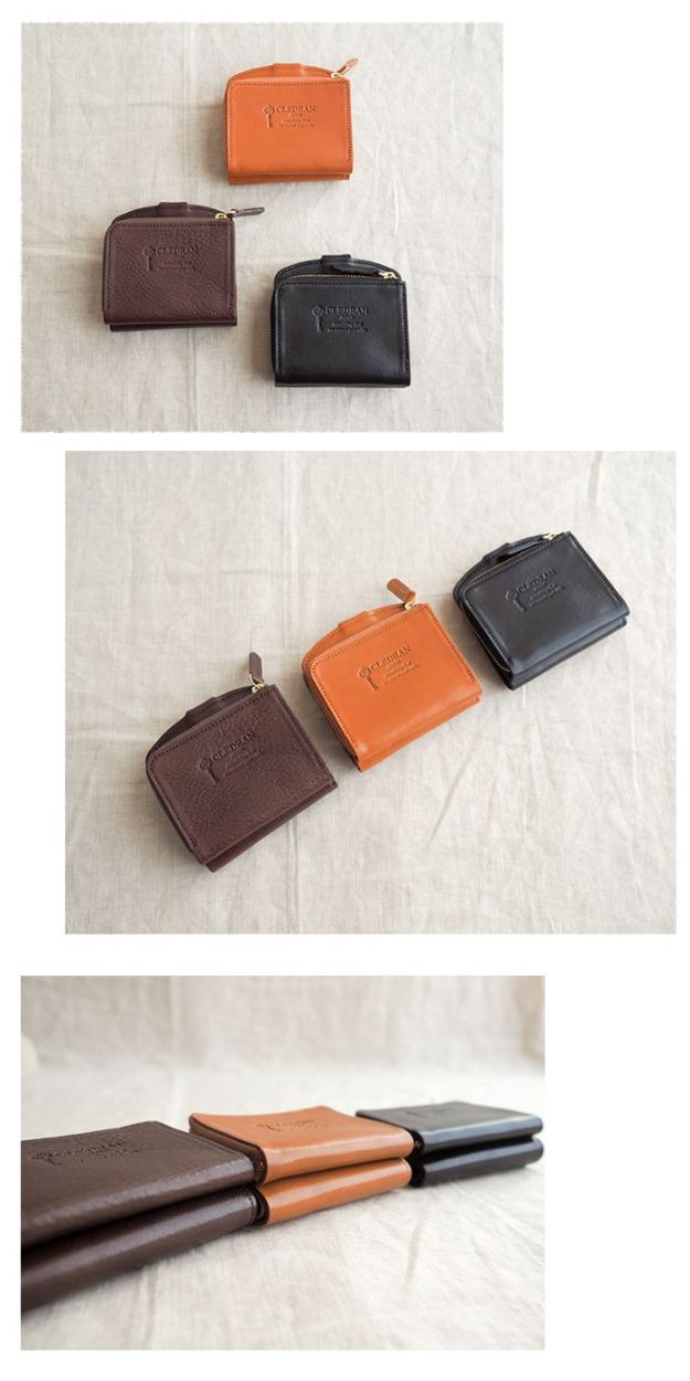 CLEDRAN（クレドラン） セール20％ クラシカルな二つ折り財布 ミニ