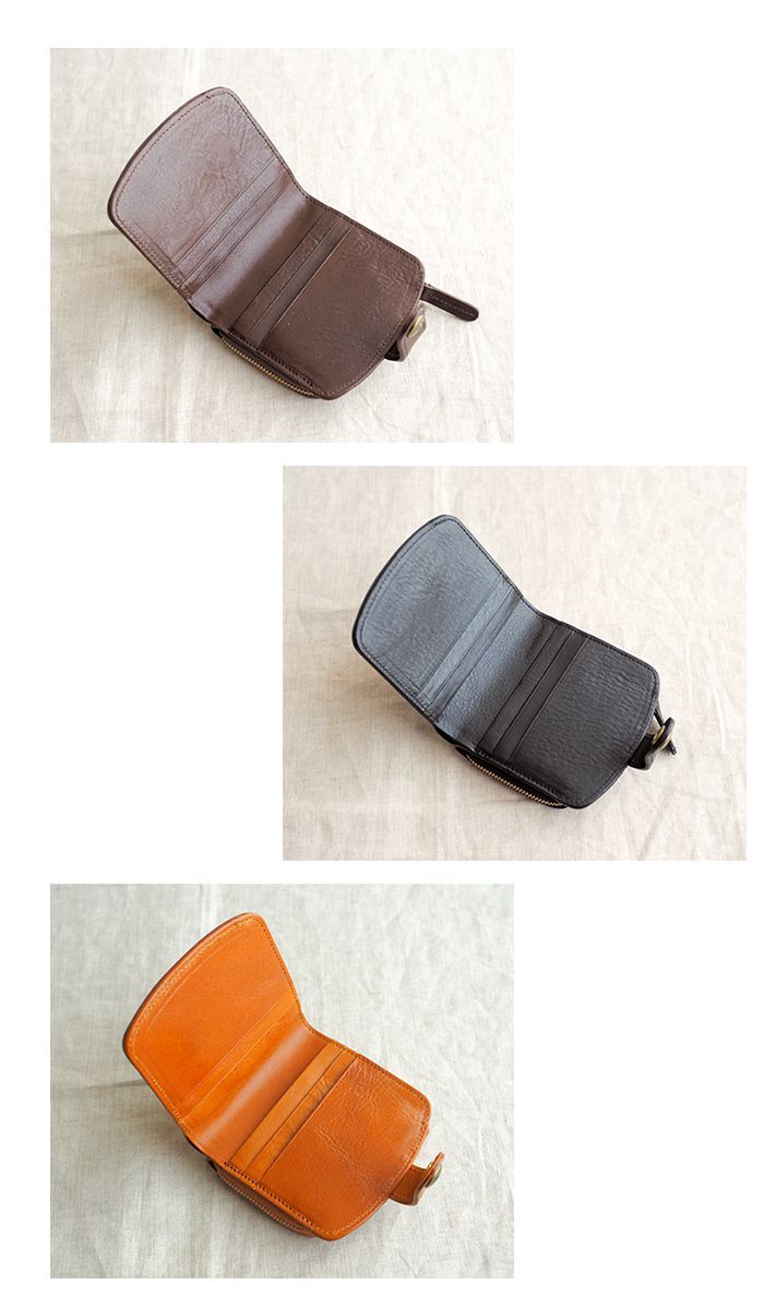 CLEDRAN（クレドラン） セール20％ クラシカルな二つ折り財布 ミニ