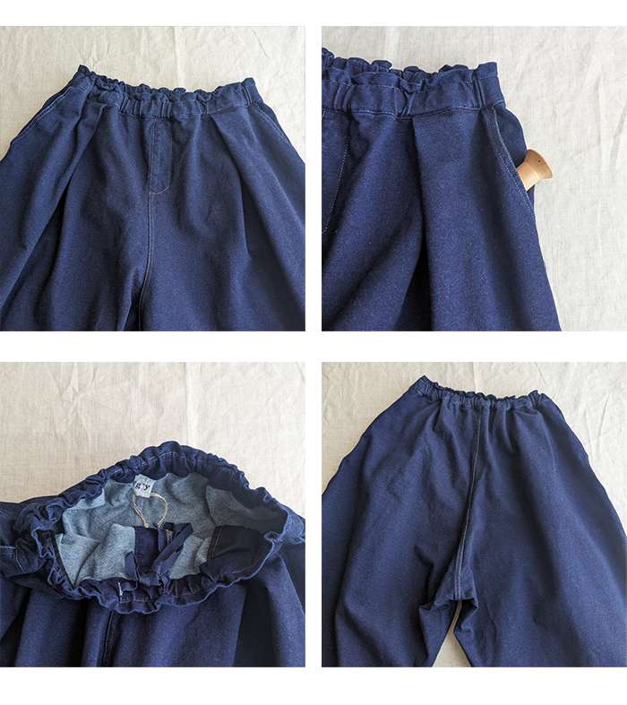 デニムワイドイージーパンツ ワンフォークロージング 1111clothing ◇ワイド&テーパード