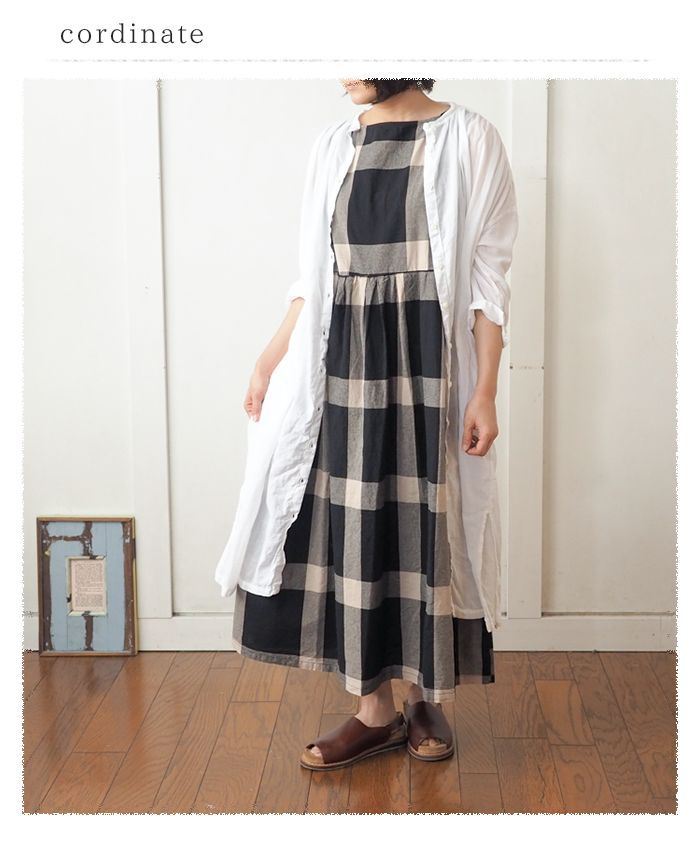 THOM BROWNE☆チェック ツイード コットン ワンピース LADIES ティティーアンドコー TITTY&CO. スイッチングボウタイチェック