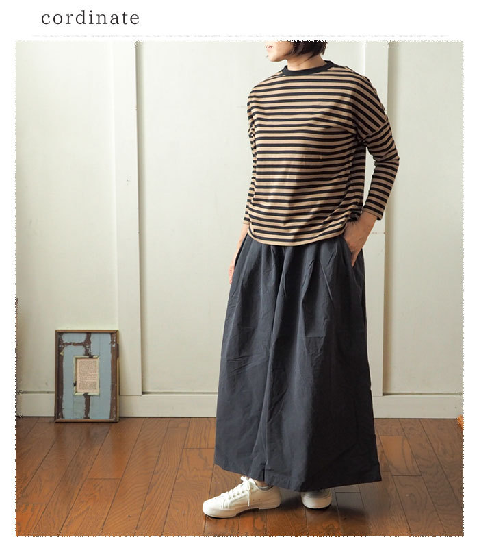 SO エスオー タイプライターコットンワイドパンツ ウエストタック 