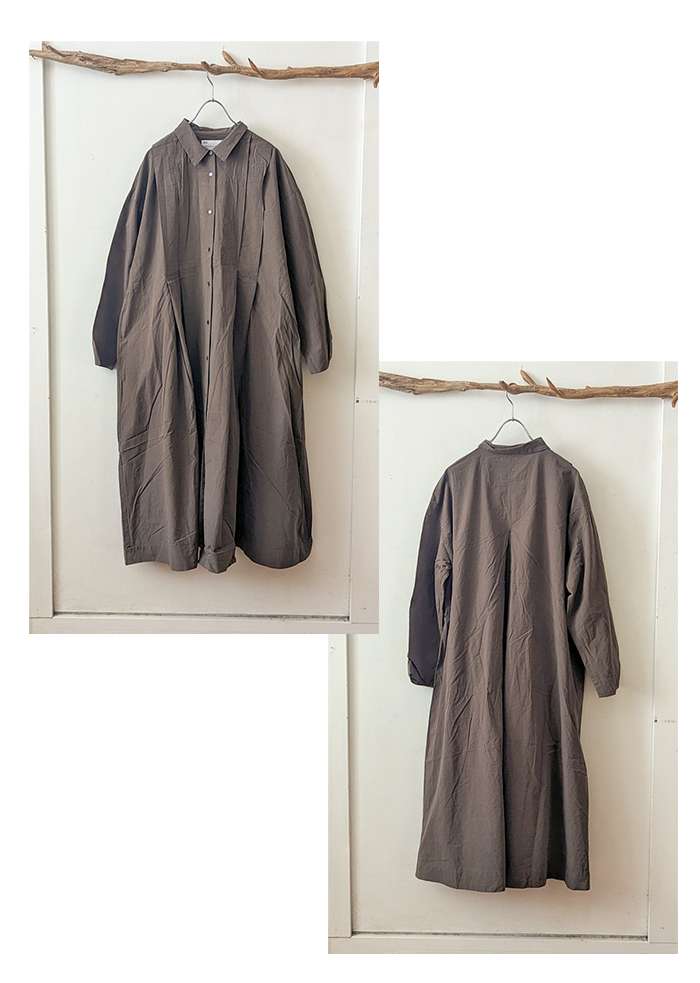SO so エスオー タイプライターコットンワイドロングシャツ