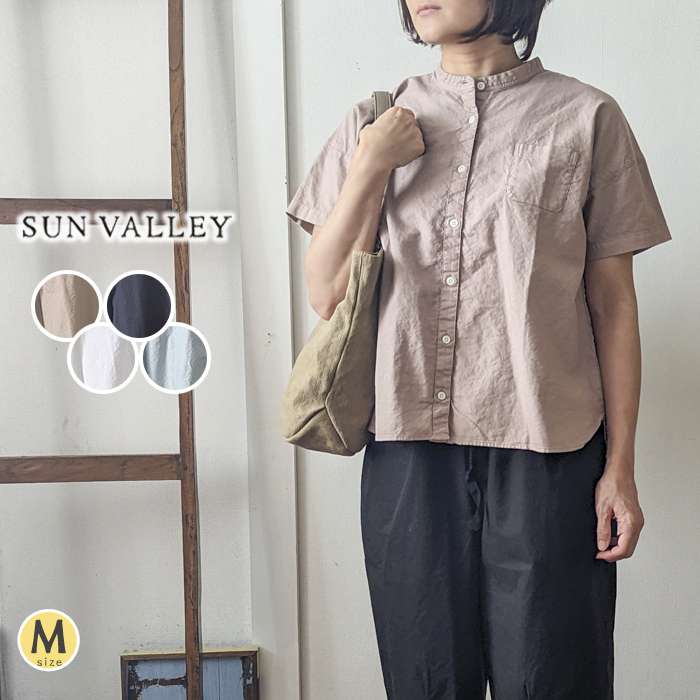 新品　完売品　SUN VALLEY ふたごボタンリネンシャツブラウス SUN VALLEY SUNVALLEY サンバレー ふたごボタンリネンシャツ