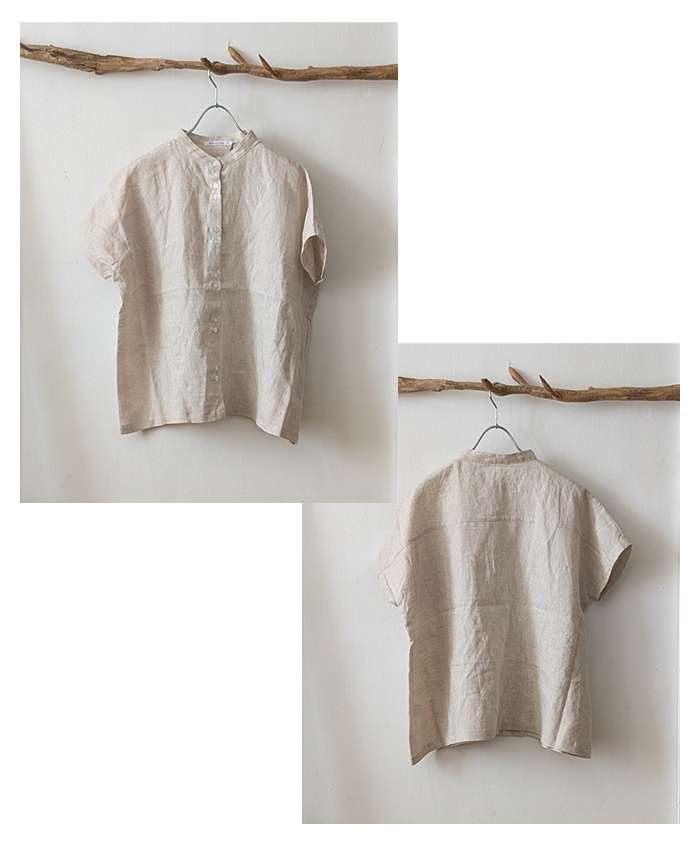 新品　完売品　SUN VALLEY ふたごボタンリネンシャツブラウス 新品 完売品 SUN VALLEY ふたごボタンリネンシャツブラウス
