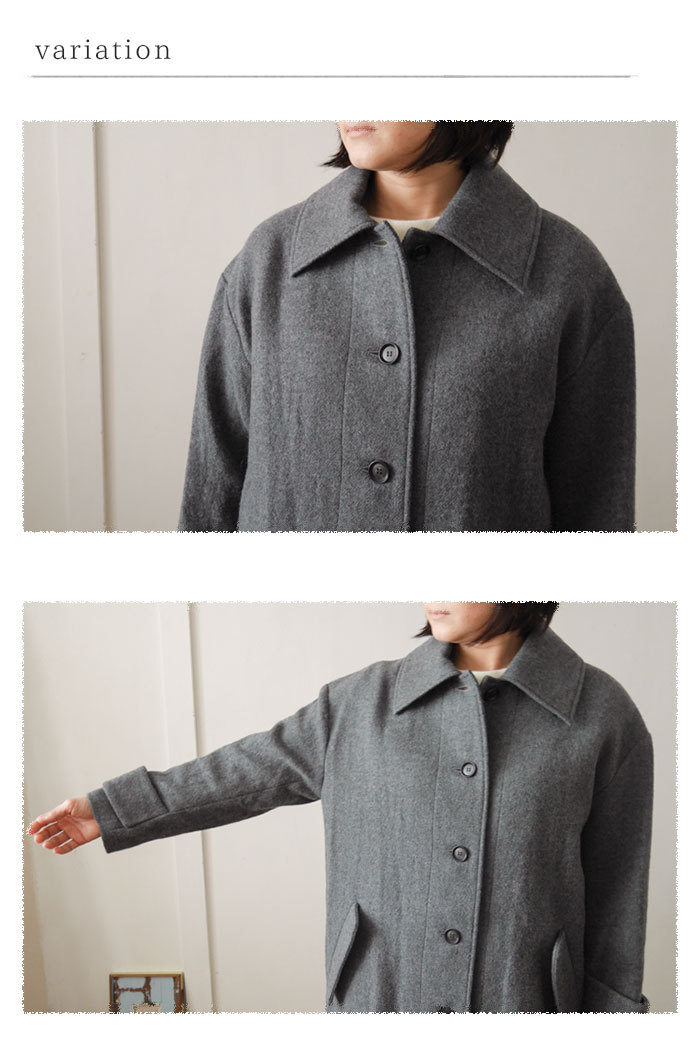 【美品】YARRA ヤラ ウール混 テーラード コート オーバーサイズ 正規通販】YARRA/ヤラ エコウールミドル丈コート | Vanillaオンライン