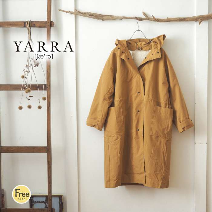 YARRA ヤラ ボアライナー付きマウンテンフードコート 取り外してボア